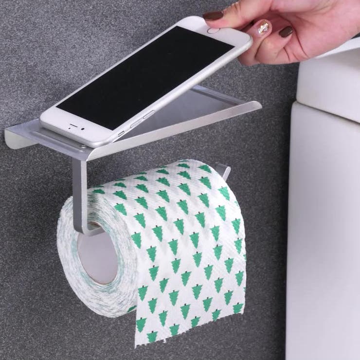 ウォールシェルフ トイレットペーパーホルダー バスラック | PlusNao | 詳細画像4 