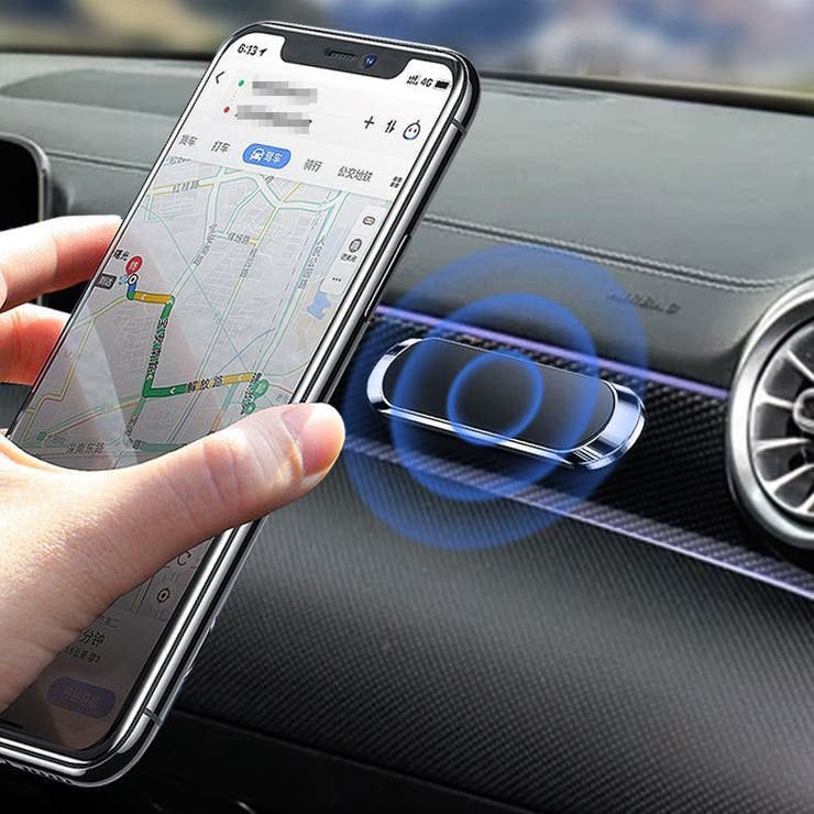 スマートフォンホルダー マグネット式 カーアクセサリー | PlusNao | 詳細画像2 