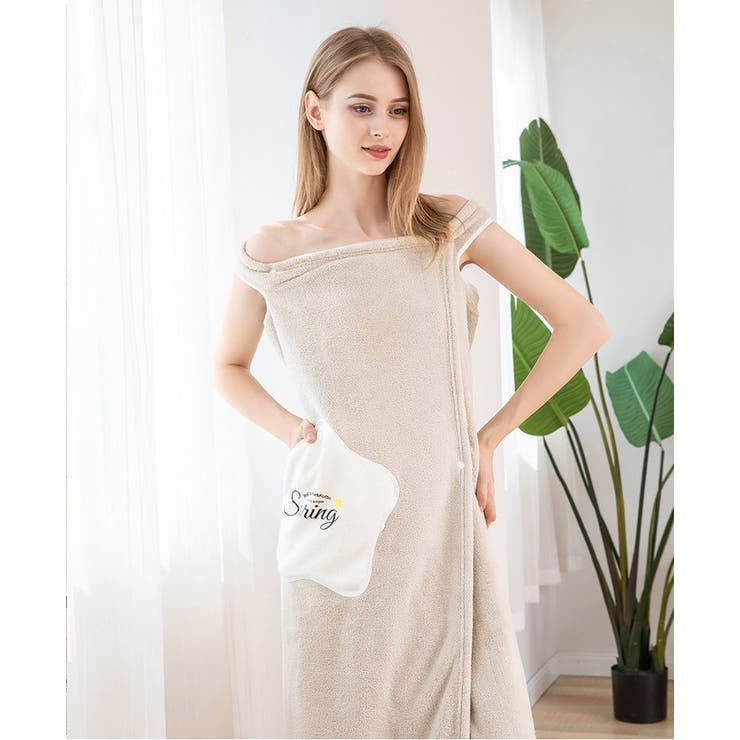 バスローブ タオルワンピース 着るバスタオル 品番 Fq Plusnao プラスナオ のファッション通販 Shoplist ショップリスト