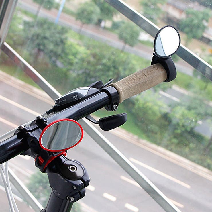 自転車ミラー ハンドルミラー サイドミラー 鏡 サイクリング クロスバイク