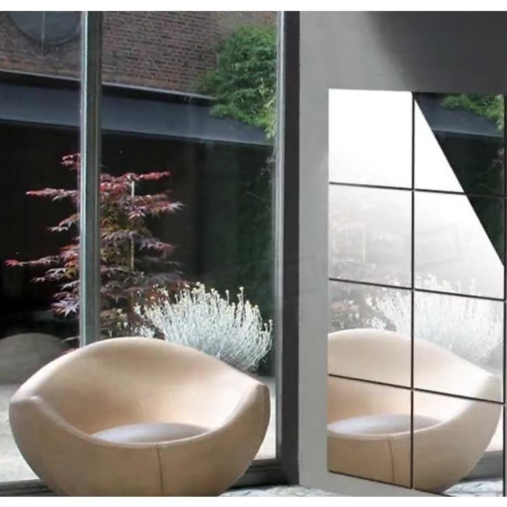 ウォールミラーステッカー ミラーシール ウォールステッカー | PlusNao | 詳細画像10 