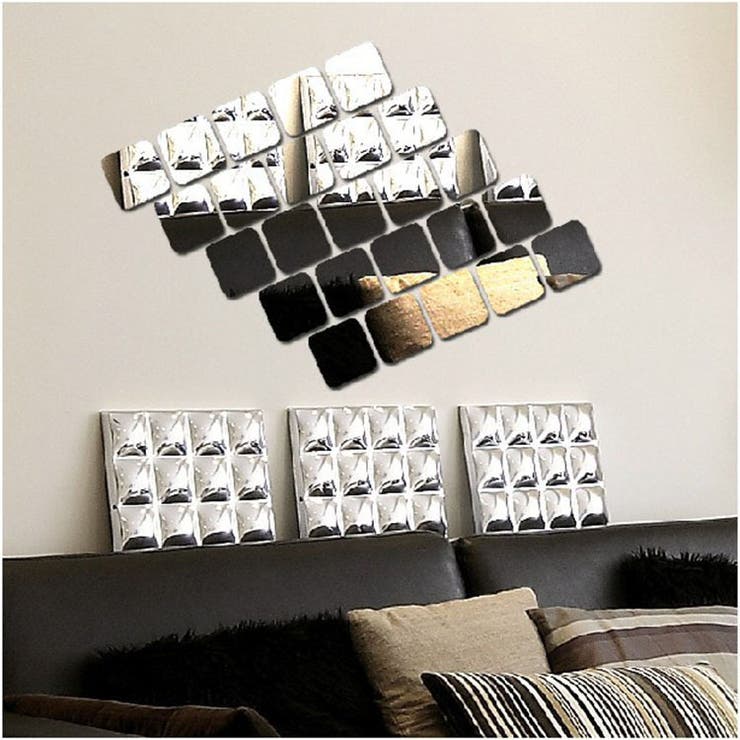 ウォールミラーステッカー ミラーシール ウォールステッカー | PlusNao | 詳細画像3 