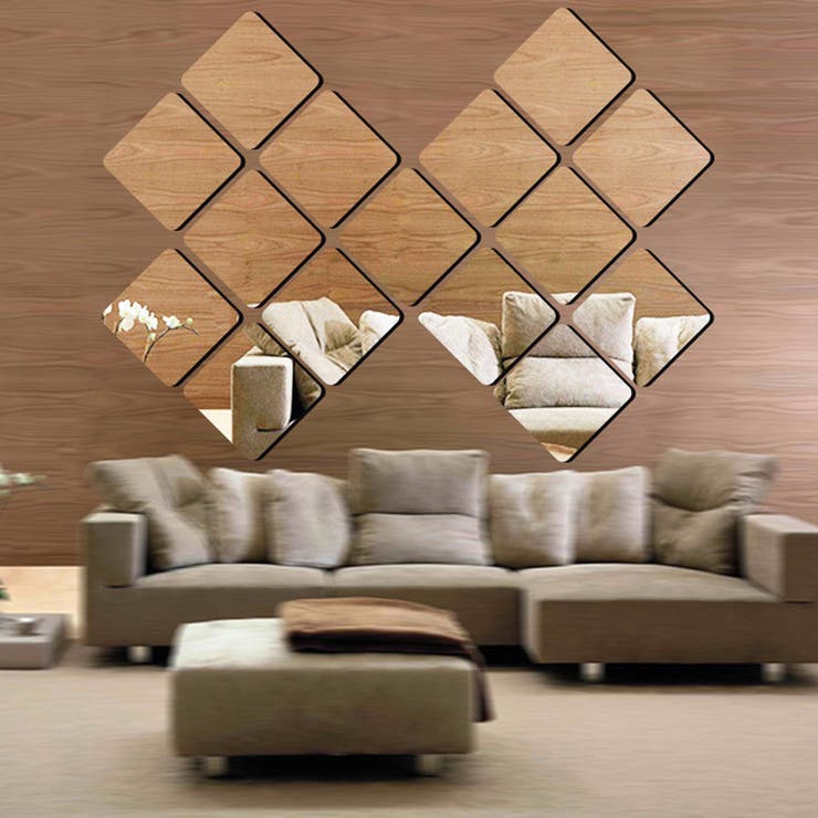 ウォールミラーステッカー ミラーシール ウォールステッカー | PlusNao | 詳細画像8 