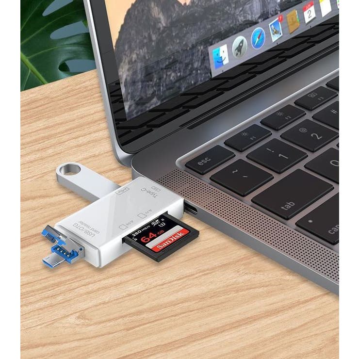 外付けメモリーカードリーダー SD 6in1 | PlusNao | 詳細画像2 