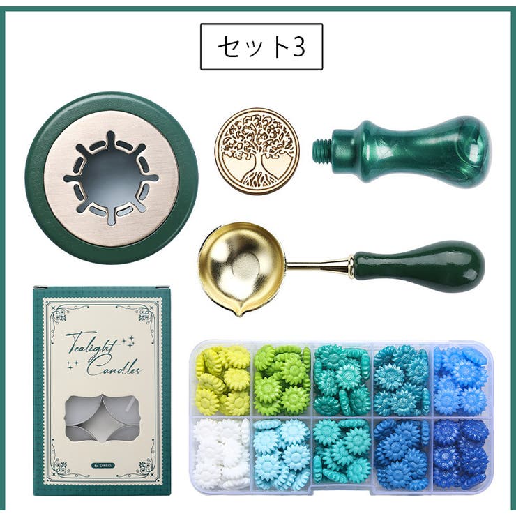 シーリングワックス スターターセット シーリングスタンプ用品 | PlusNao | 詳細画像2 