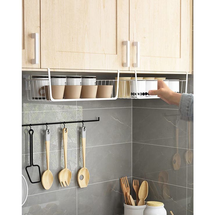 戸棚下収納ラック 吊り下げ棚 吊り下げラック | PlusNao | 詳細画像2 