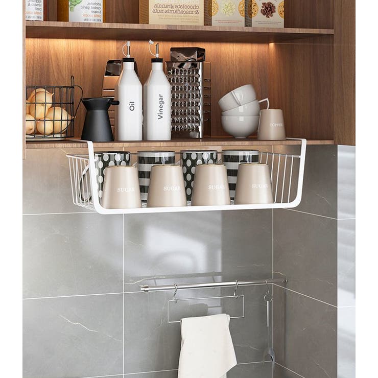 戸棚下収納ラック 吊り下げ棚 吊り下げラック | PlusNao | 詳細画像3 