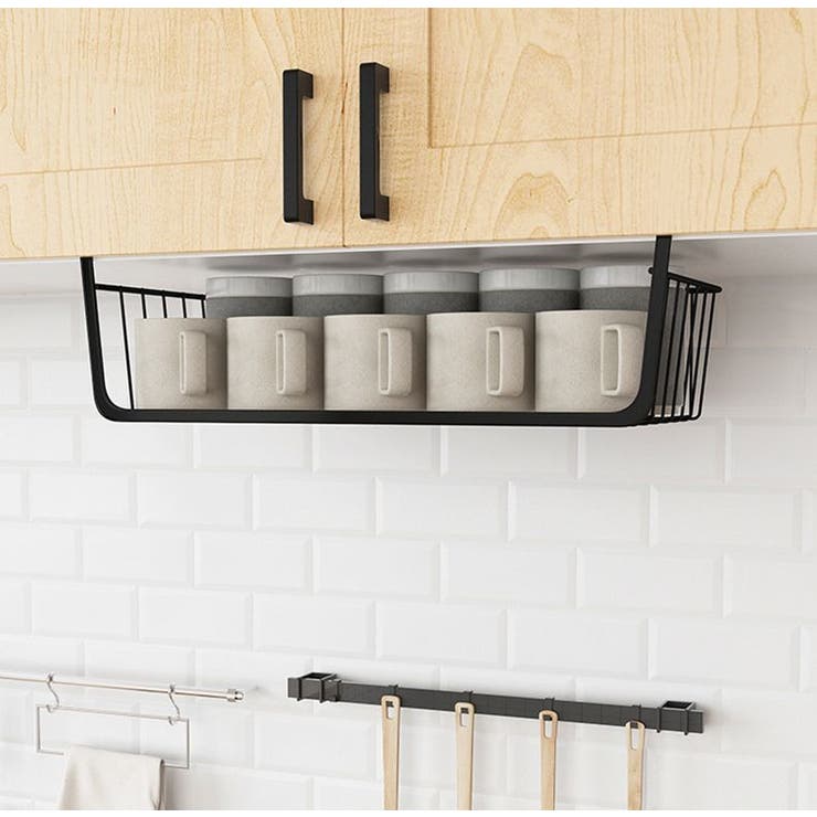 戸棚下収納ラック 吊り下げ棚 吊り下げラック | PlusNao | 詳細画像4 