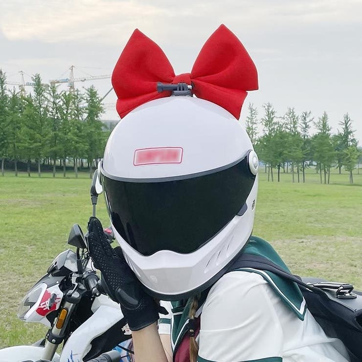 ヘルメット用アクセサリー パーツ リボン | PlusNao | 詳細画像4 