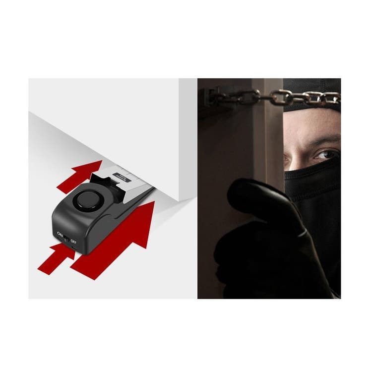 ドアストッパー型防犯アラーム 防犯ブザー 防犯ドアストッパー | PlusNao | 詳細画像5 