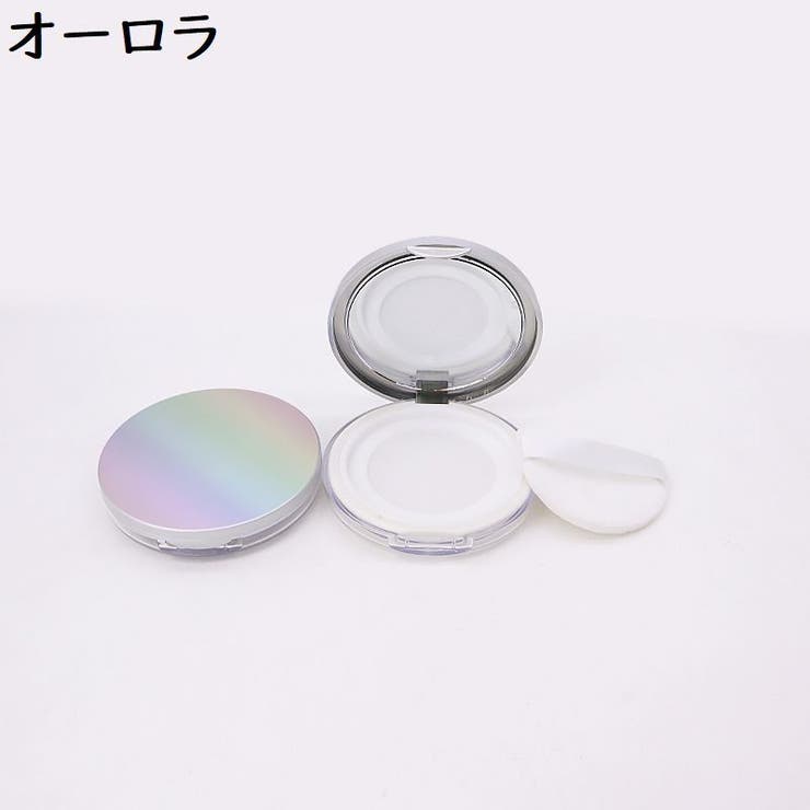 パウダーケース ミラー付き パフ付き[品番：FQ000208137