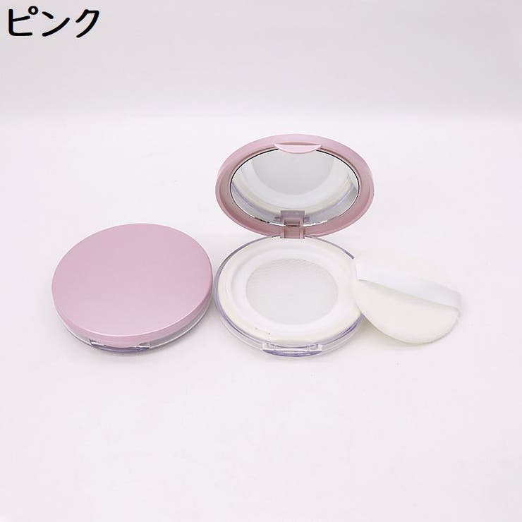 パウダーケース ミラー付き パフ付き[品番：FQ000208137