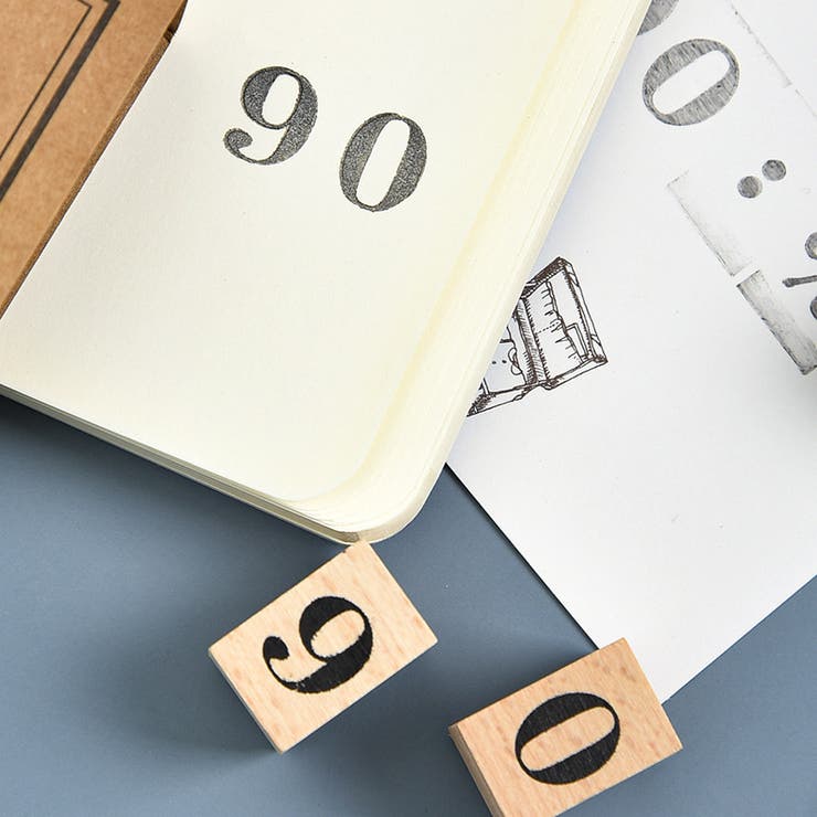 木製スタンプ 木製ゴム印 12個セット | PlusNao | 詳細画像12 