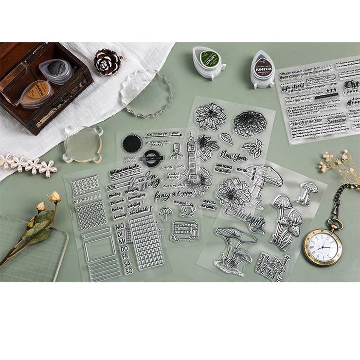 スタンプ クリアスタンプ デザインスタンプ[品番：FQ000171040