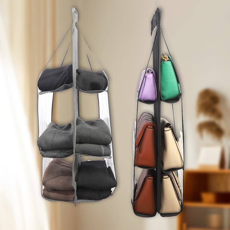 バッグ収納ハンガー 吊り下げ クローゼット | PlusNao | 詳細画像2 