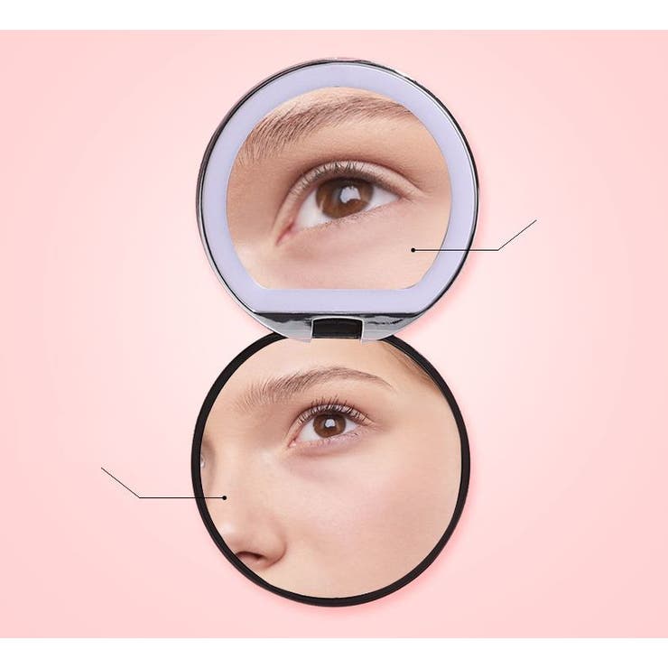 コンパクトミラー 手鏡 拡大鏡 | PlusNao | 詳細画像2 