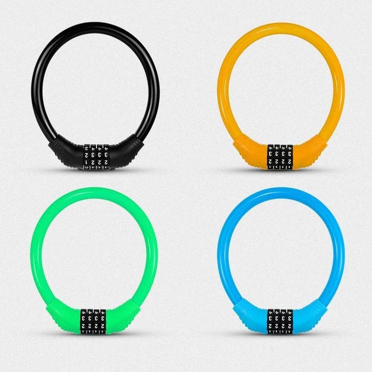 ダイヤル式ワイヤーロック 4桁ダイヤルロック 自転車 | PlusNao | 詳細画像3 