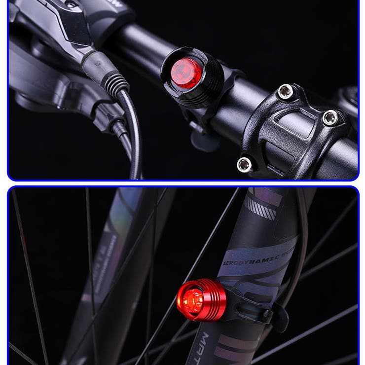 自転車用テールライト リアライト テールランプ | PlusNao | 詳細画像2 