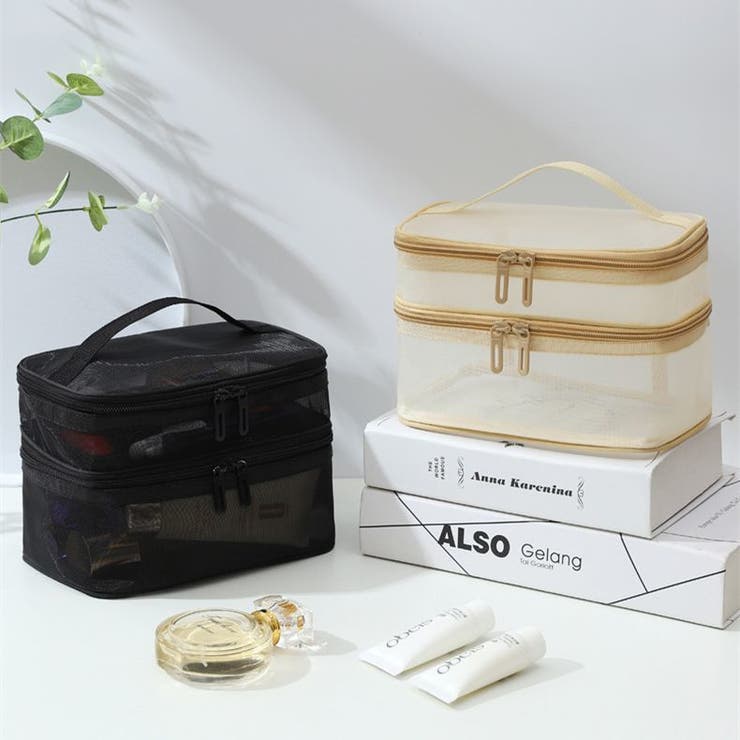 メイクポーチ 化粧ポーチ メッシュ | PlusNao | 詳細画像8 