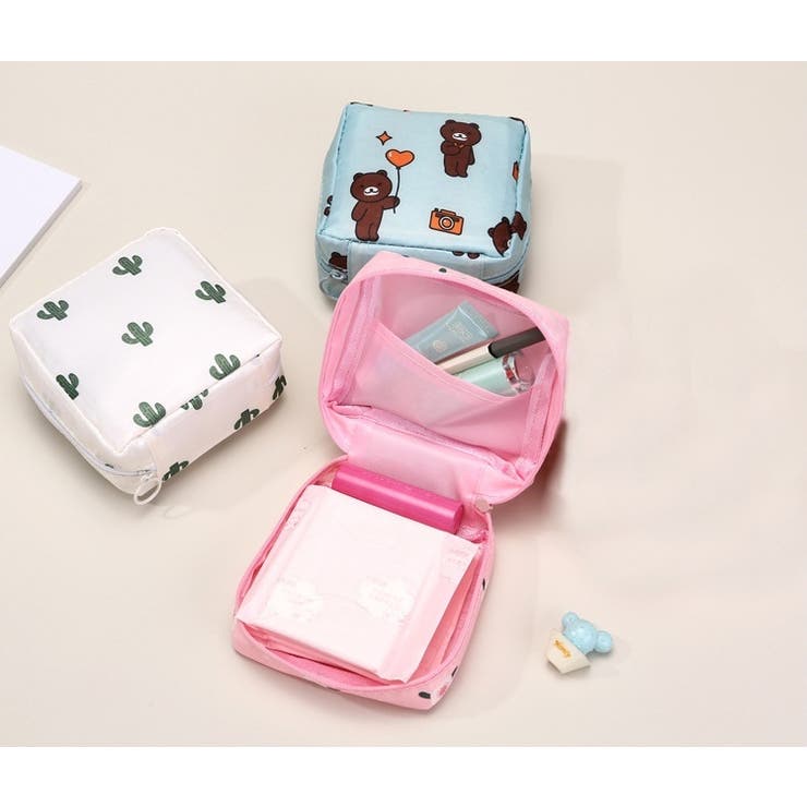 サニタリーポーチ 化粧ポーチ ナプキン用ポーチ | PlusNao | 詳細画像3 