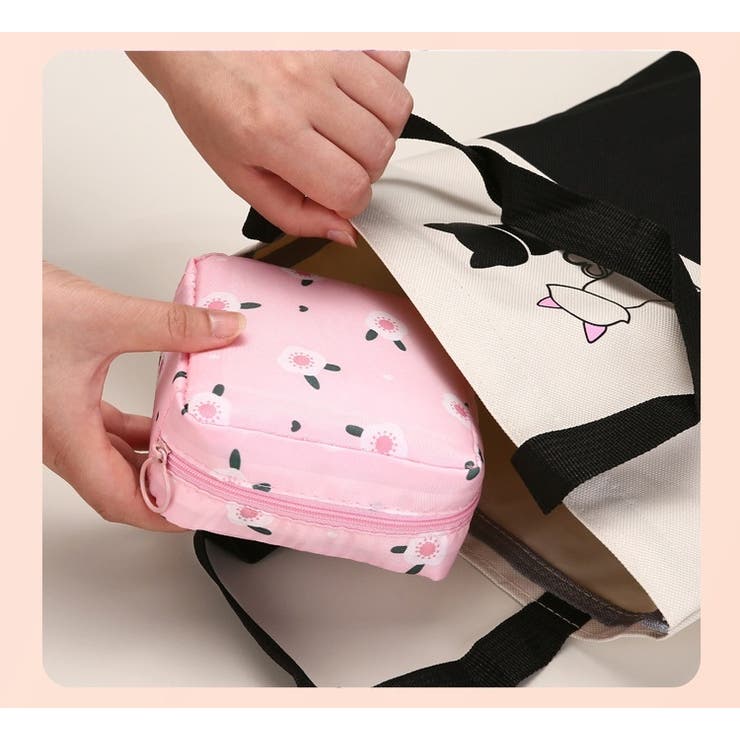 サニタリーポーチ 化粧ポーチ ナプキン用ポーチ | PlusNao | 詳細画像5 