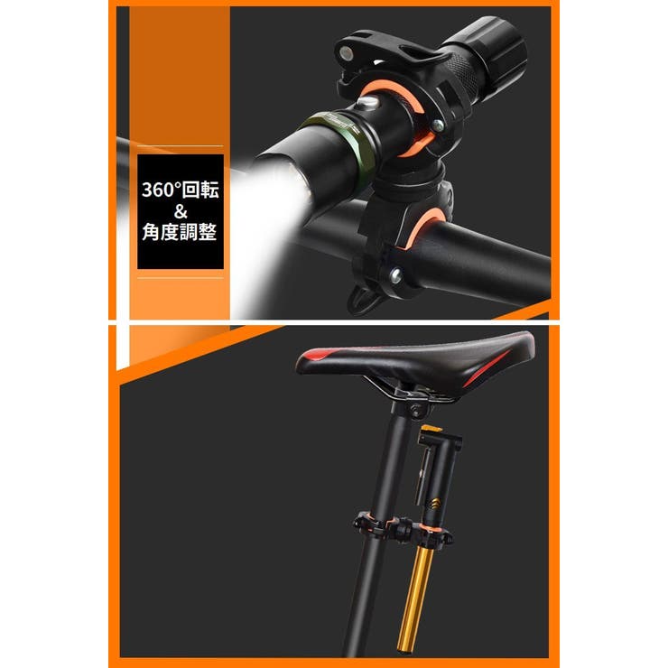 ライトホルダー 自転車用 ライトクリップ | PlusNao | 詳細画像3 