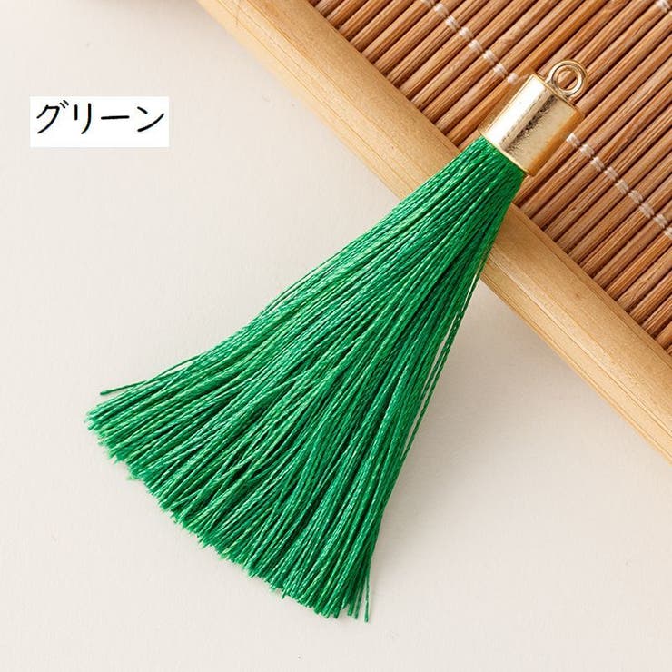 ★再販★【4つセット】パステルグリーン　タッセルBOX タッセル 『タッセル 10cm BX1357-4』 ソーイング,ブレード