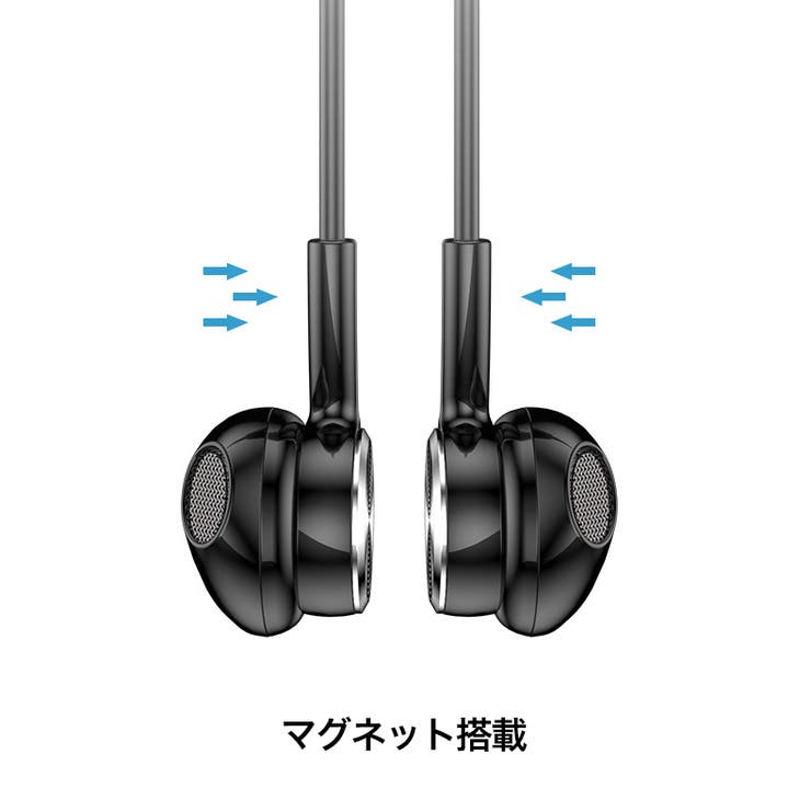 ワイヤレスイヤホン ネックバンド型 Bluetooth[品番