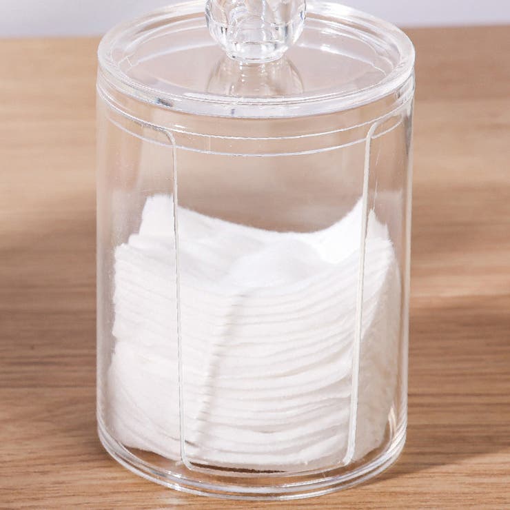 コットンケース 綿棒ケース 蓋付き[品番：FQ000210926]｜PlusNao