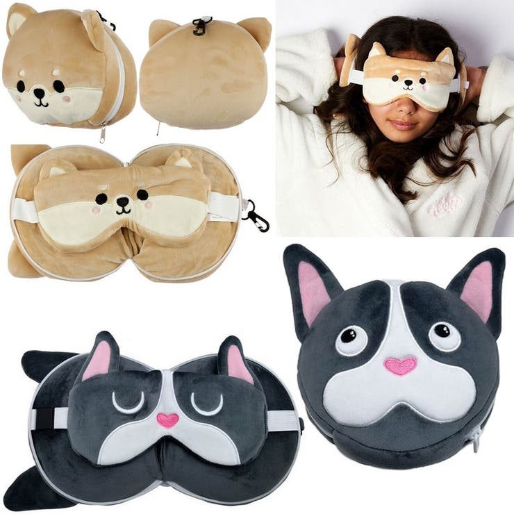 アイマスク付きもちもちピロー 携帯枕 アイピロー | PlusNao | 詳細画像11 