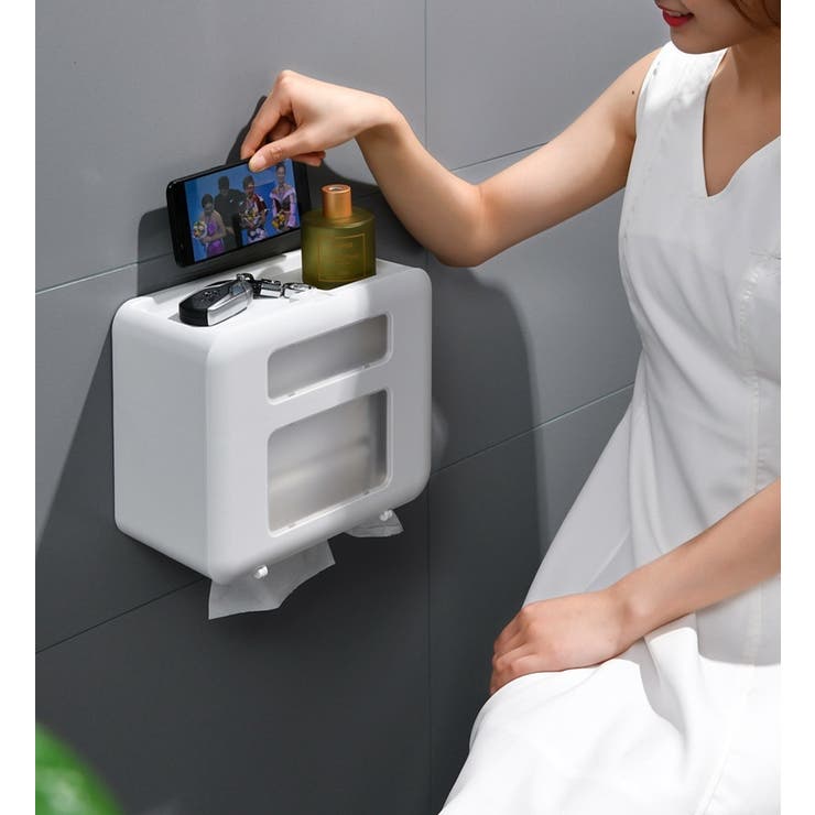トイレットペーパーホルダー ペーパータオルホルダー 収納 | PlusNao | 詳細画像3 