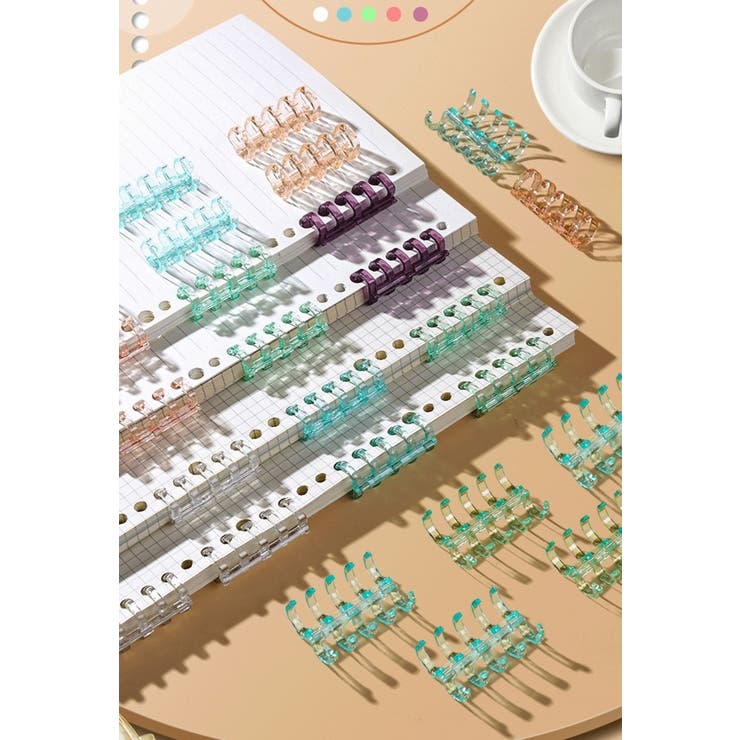 バインダーリング ルーズリーフリング 同色5個セット | PlusNao | 詳細画像4 