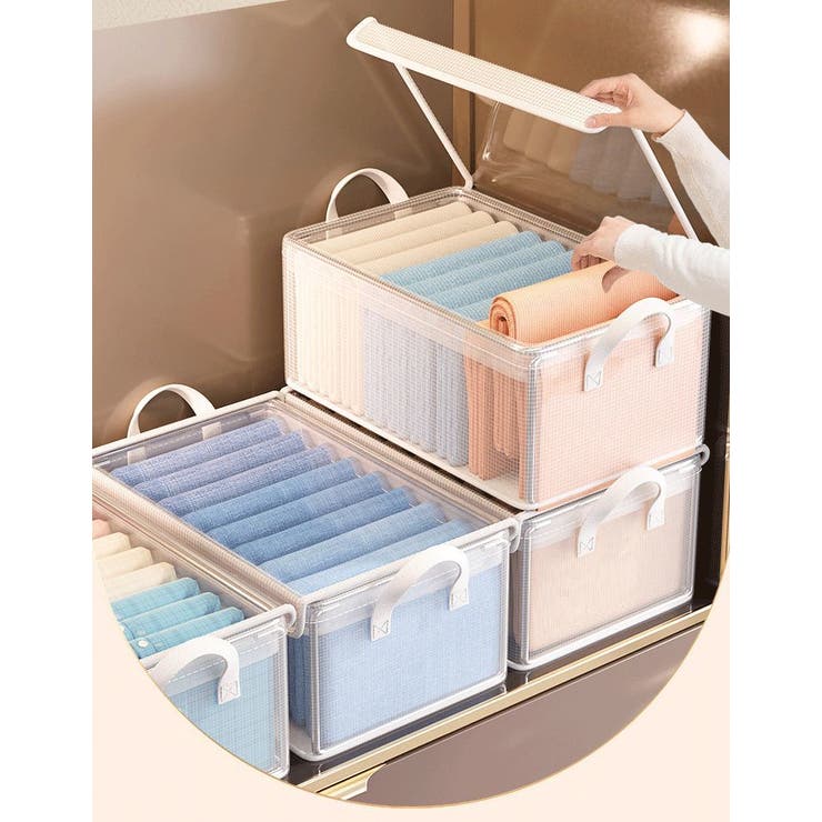 衣類収納ボックス 収納ケース 蓋付き | PlusNao | 詳細画像5 