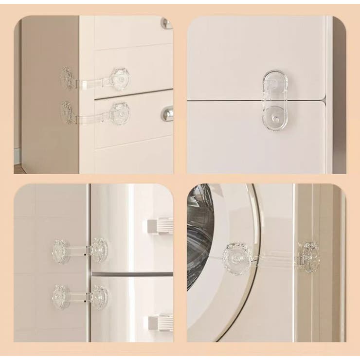 チャイルドロック4個セット ベビーガード ドアロック | PlusNao | 詳細画像3 