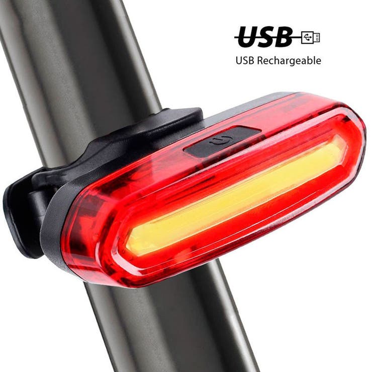 自転車用テールライト 赤青LED USB充電式[品番：FQ000165877]｜PlusNao