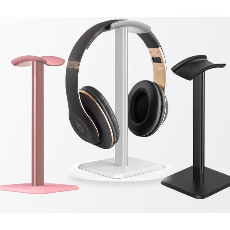 ヘッドホンスタンド ヘッドホンホルダー ヘッドフォン掛け[品番