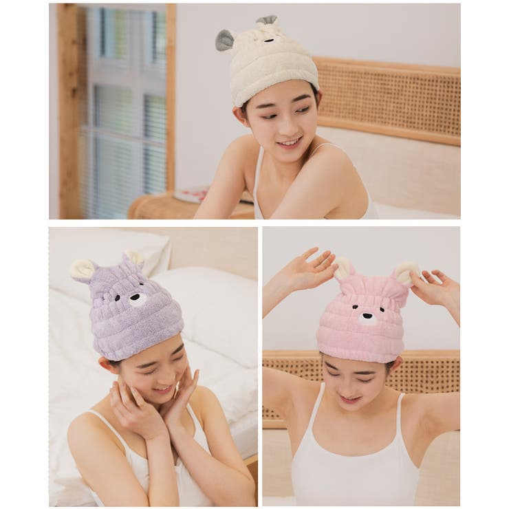 タオルキャップ ヘアキャップ ヘアタオル | PlusNao | 詳細画像2 