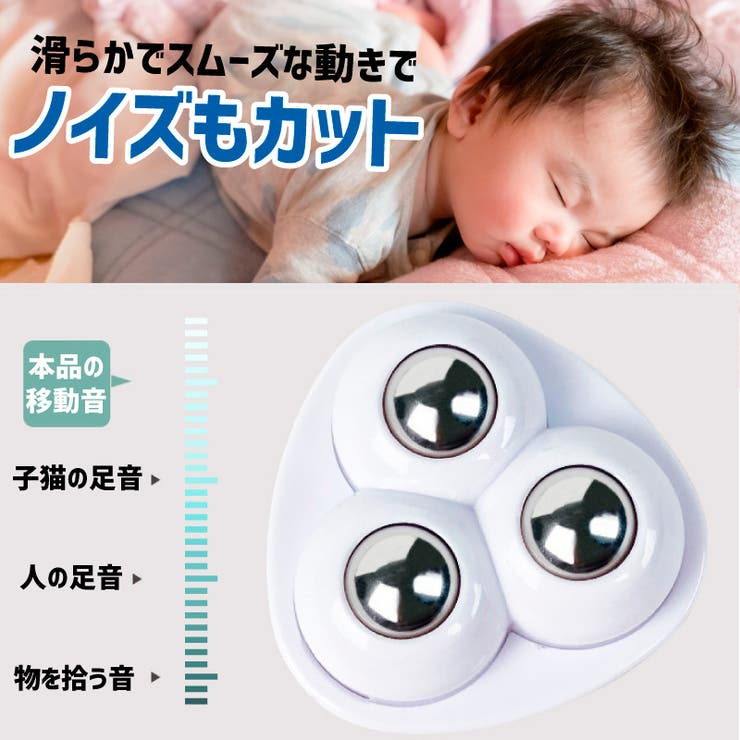 キャスター 4個セット 貼るだけ | PlusNao | 詳細画像5 