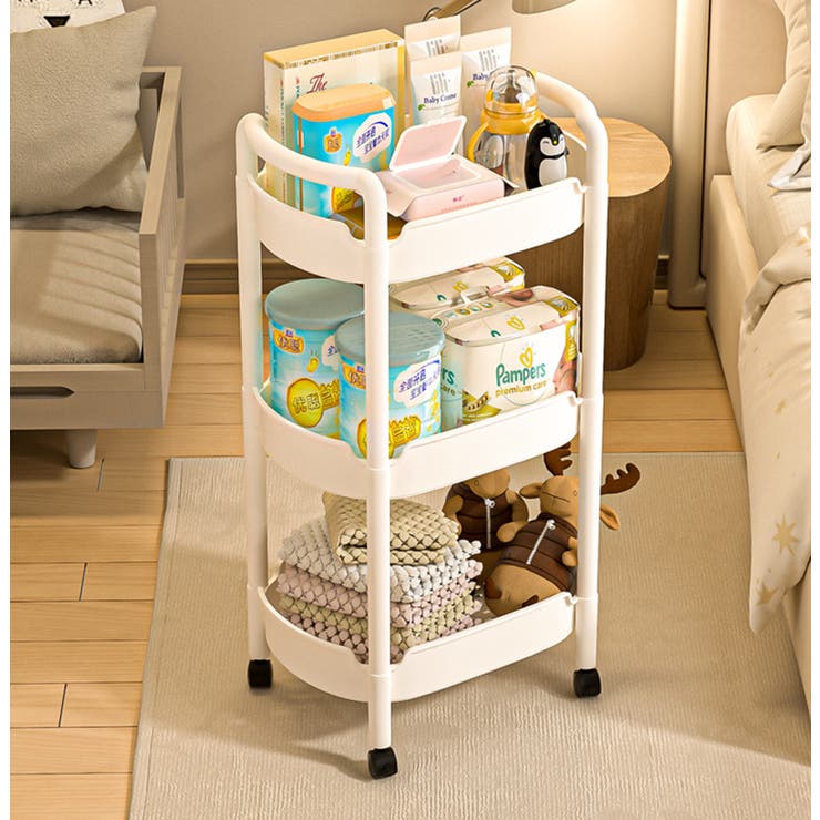 キッチンワゴン キャスター付き 3段 | PlusNao | 詳細画像4 