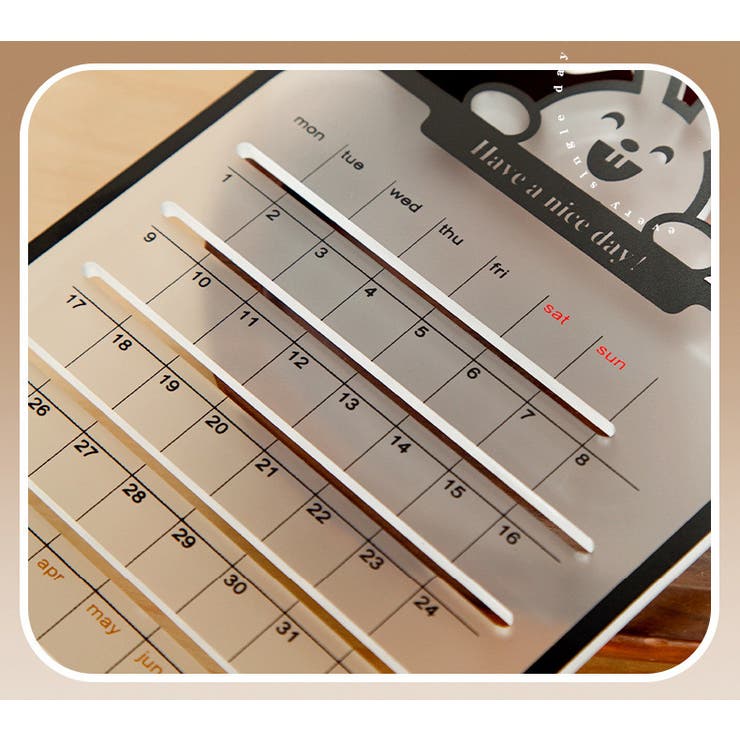 万年カレンダー スマホスタンド 卓上 | PlusNao | 詳細画像10 