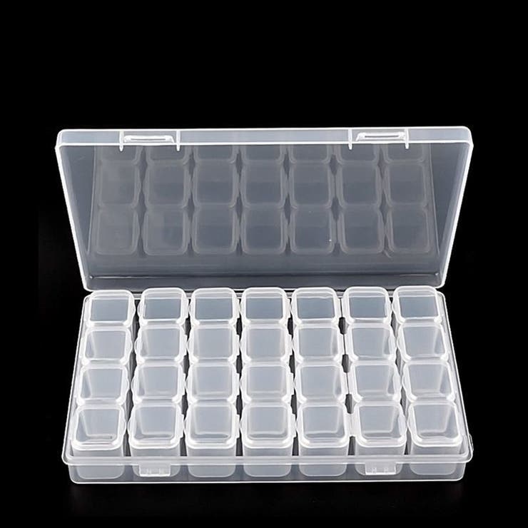 ビーズ収納ケース ネイルパーツ収納ケース 28マス | PlusNao | 詳細画像2 