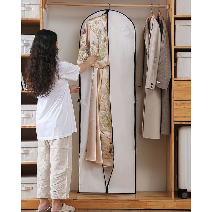 衣類カバー ロング ドレスカバー | PlusNao | 詳細画像3 