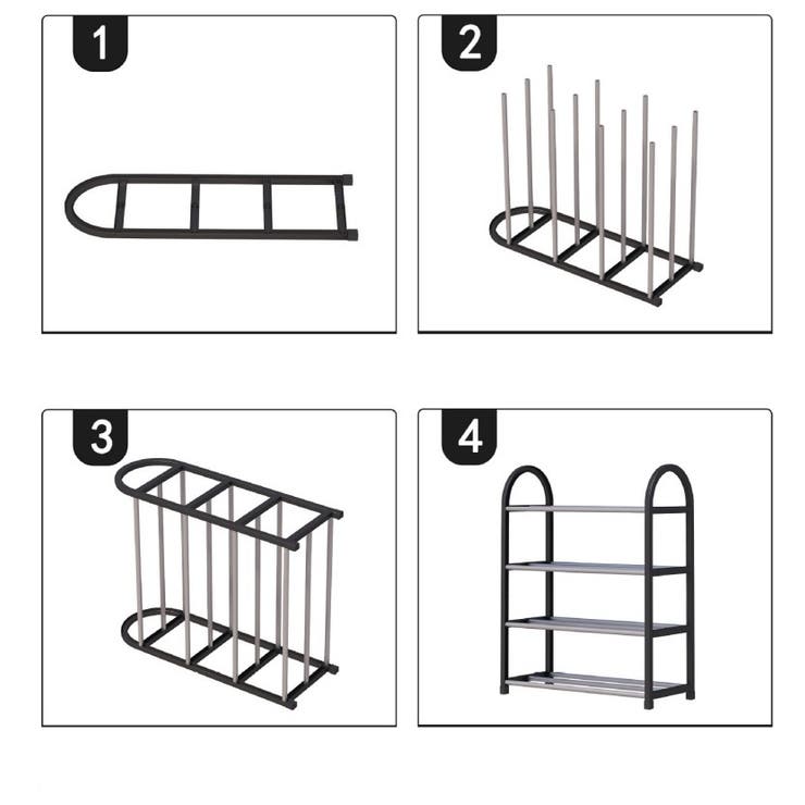 シューズラック 4段 シューズボックス | PlusNao | 詳細画像12 