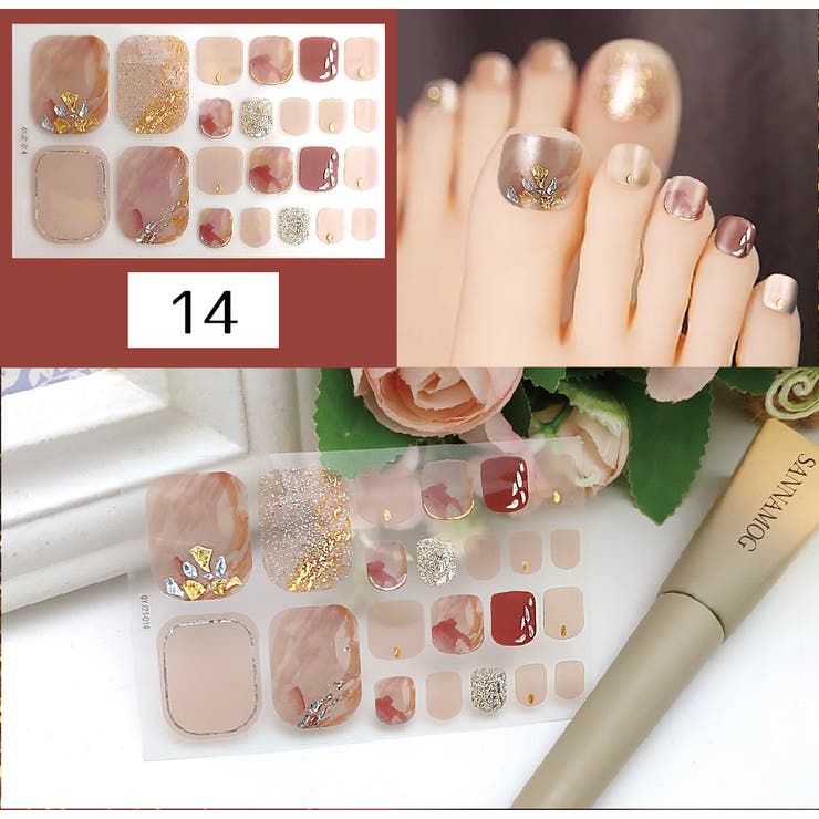 ネイルシール 足用 フットネイル | PlusNao | 詳細画像17 