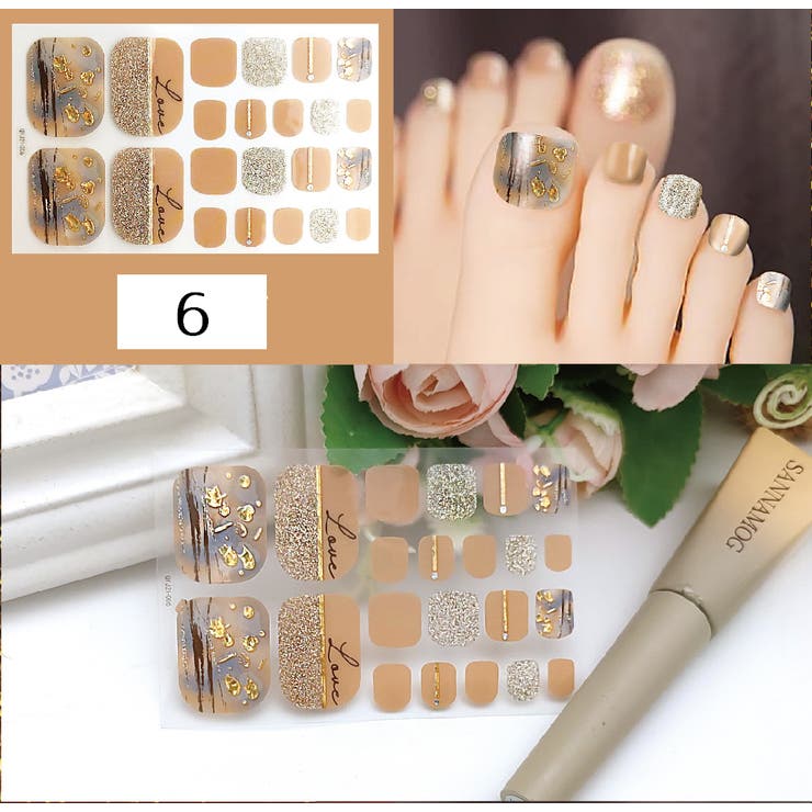 ネイルシール 足用 フットネイル | PlusNao | 詳細画像9 