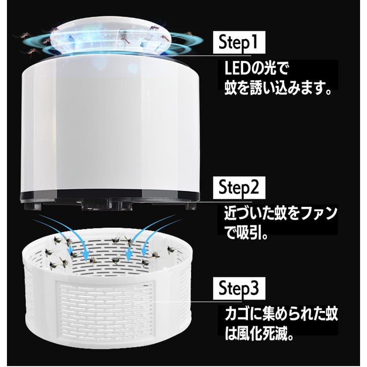 蚊取り器 UV光源 吸引式捕虫器 | PlusNao | 詳細画像2 