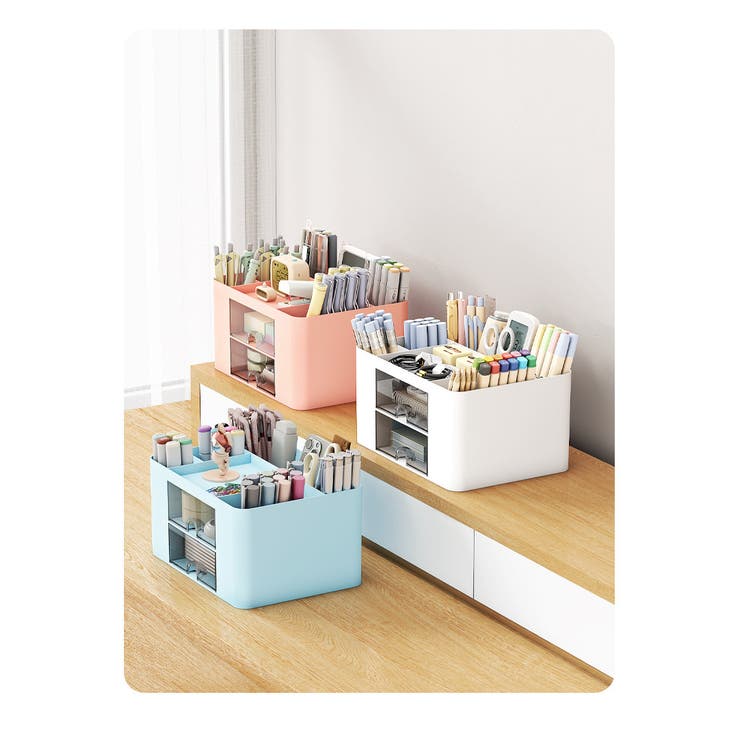 卓上収納ボックス 収納グッズ ホワイト | PlusNao | 詳細画像2 