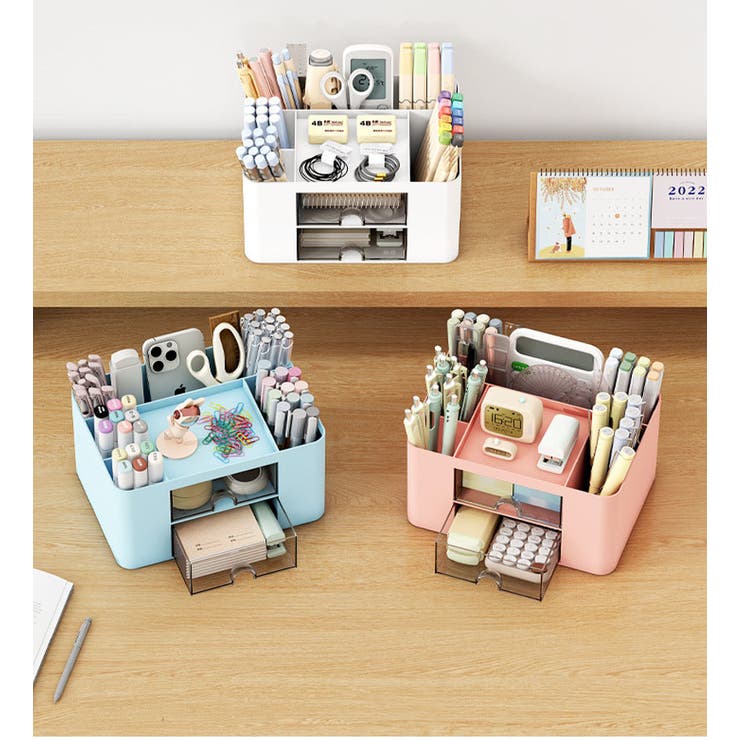 卓上収納ボックス 収納グッズ ホワイト | PlusNao | 詳細画像3 