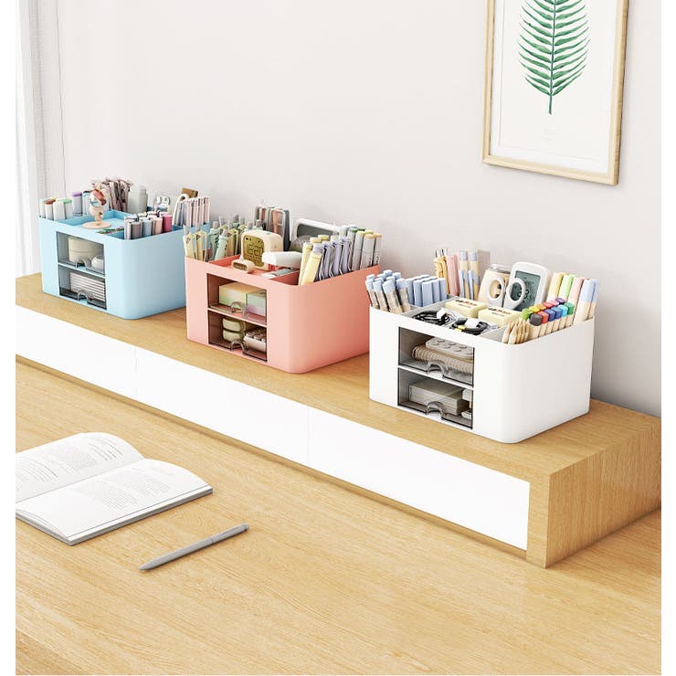 卓上収納ボックス 収納グッズ ホワイト | PlusNao | 詳細画像5 