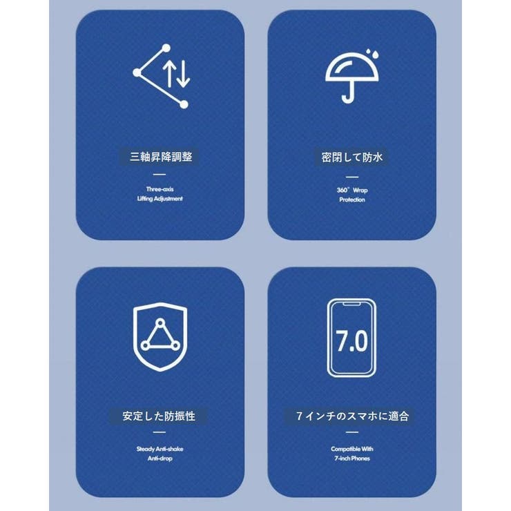 バイク用スマホホルダー 自転車用スマホホルダー 防水 | PlusNao | 詳細画像14 